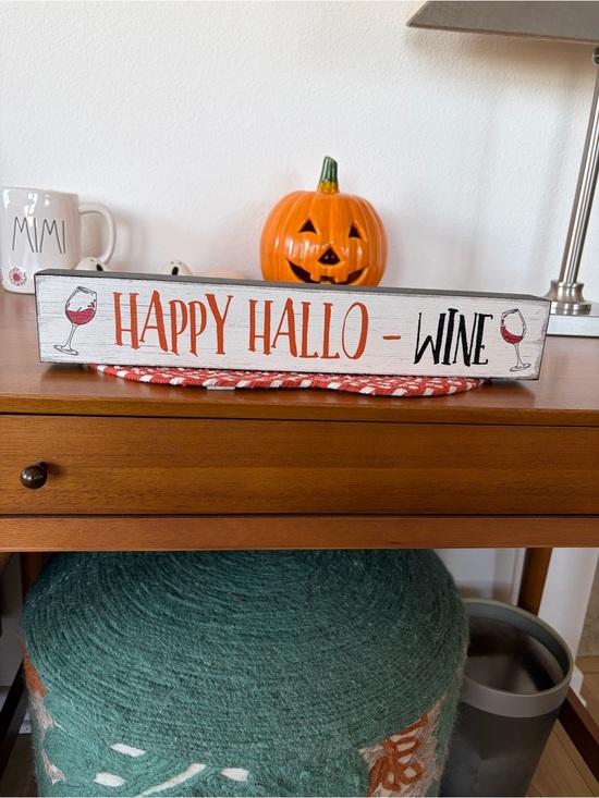 Other - 15” HAPPY HALLOWEEN wooden sign
